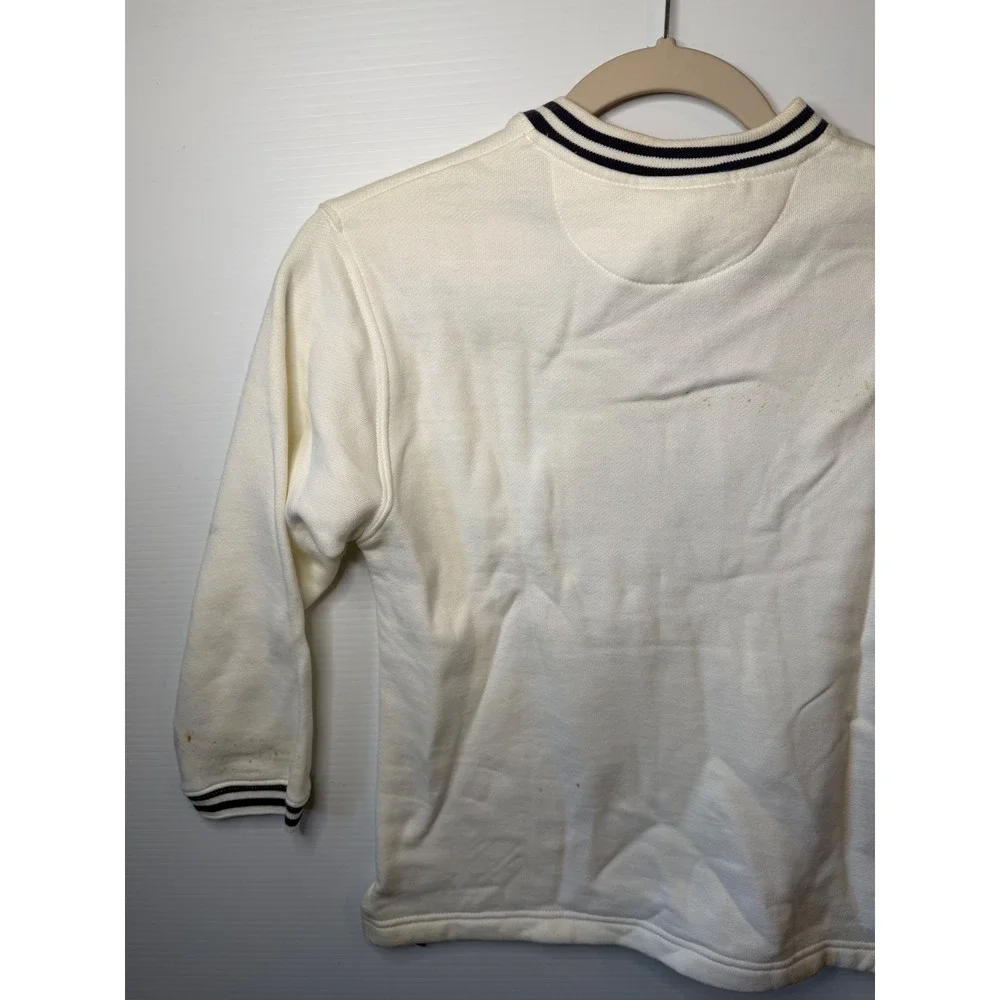 VTG Disney World‎ Minnie Mouse Youth Small 6/8 White Cheer Collegiate Sweatshirt
